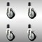 Service Caster 4 Inch 316SS Black Polyurethane Swivel 1-3/4 Inch Expanding Stem Caster Set SCC SCC-SS316EX20S414-PPUB-BLK-134-4 - alternate 4